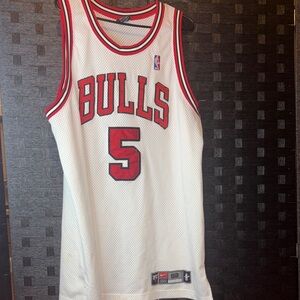 Vintage Jalen rose Nike Bulls White home jersey size 52 XXL